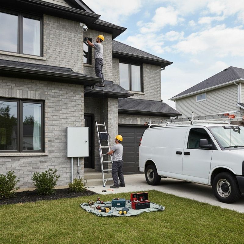 Outdoor Security Camera Installation