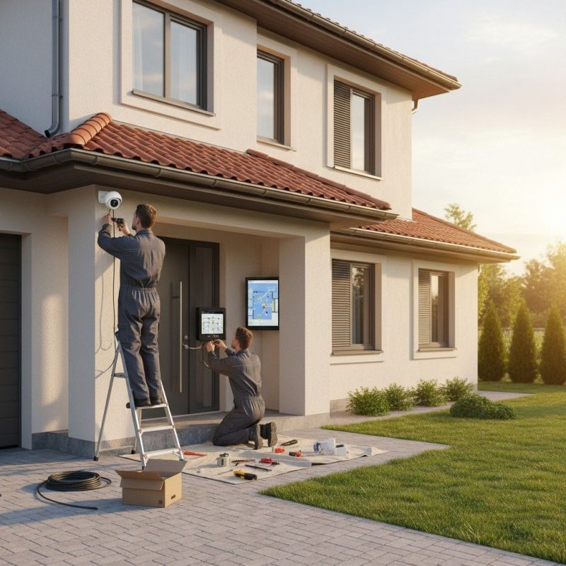 Outdoor Security Camera Installation