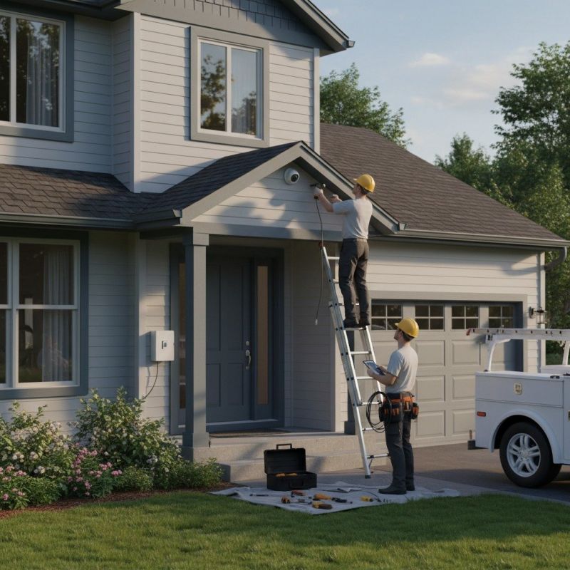 Outdoor Security Camera Installation detail