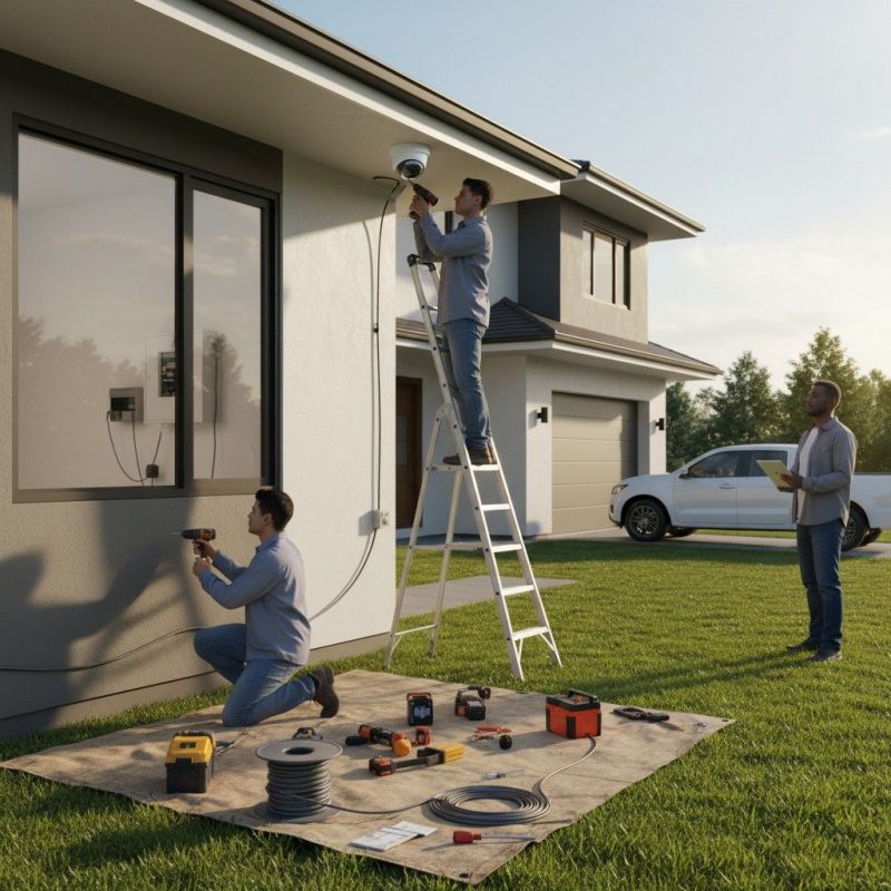 Outdoor Security Camera Installation